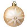 Набор елочных шаров белое золото Atmosphera 25 шт 6 см Дом Цветов пластик 184660
