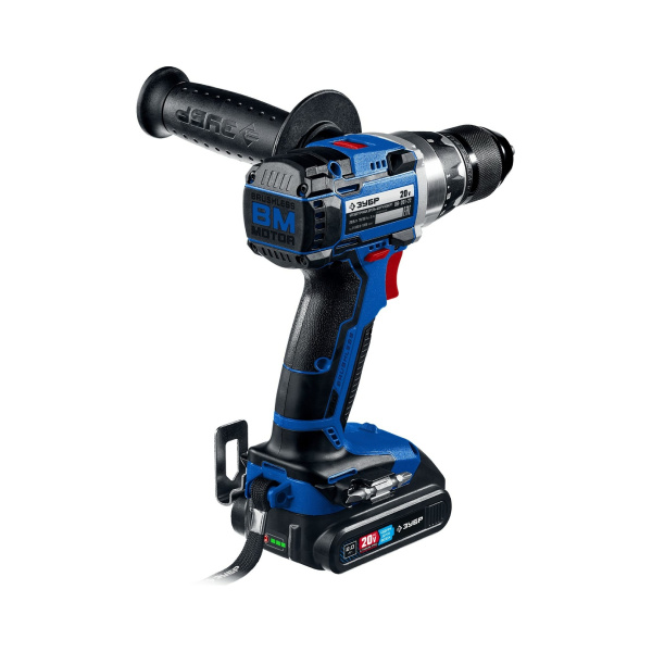 Дрель-шуруповерт ЗУБР Профессионал DB-201-22 70 Н-м, 2 скорости 2 АКБ. 20В, 2 А-ч. Кейс