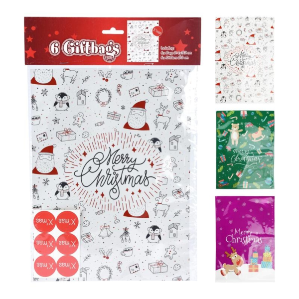 Набор подарочных пакетов с наклейками 491030080 К