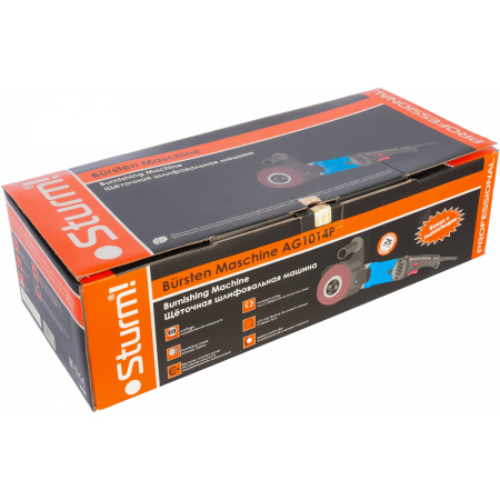 Щеточная шлиф машина AG1014P 1400Вт, 120мм,плавный пуск, константная эл-ка, рег.оборотов,Sturm!