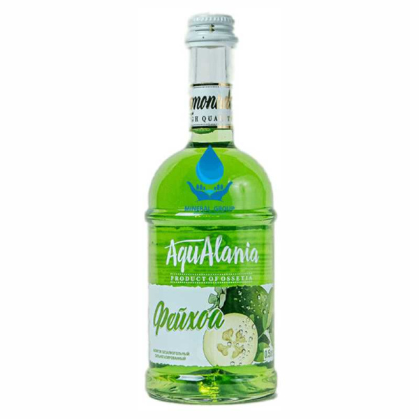 Напиток АквАлания Фейхоа газированный 0,5л стекло