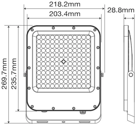 Прожектор светодиодный VT/RONA/100W/SMD/6000K/IP65/LED FLOODLIGHT