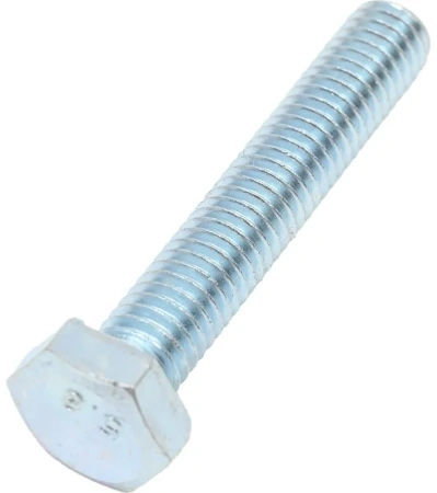 Болт М6х35 мм шестигр., цинк, кл.пр. 5.8, DIN 933 (10 шт в зип-локе) STARFIX