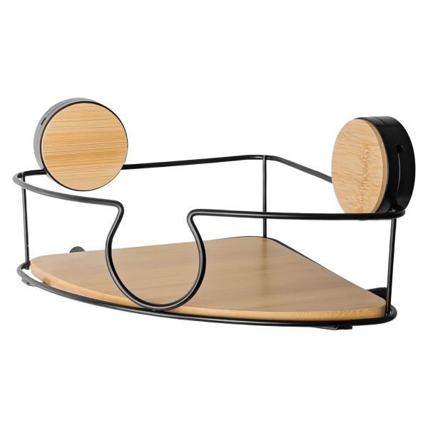 Полка для ванной угловая Bathlux на вакуумных присосках 33021