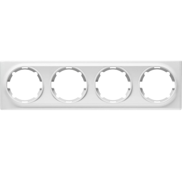 Рамка на 4 прибора, цвет белый (серия Florence) арт.1E52401300