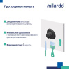 Мыльница Milardo Easy проволока стальная черный матовый матовое стекло EASBWSGM42