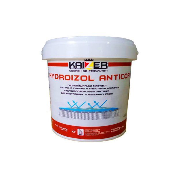 Акриловая гидроизоляция по металлу Hydroizol Anticor, 1 кг Акриловая гидроизоляция по металлу Hydroizol Anticor, 1 кг