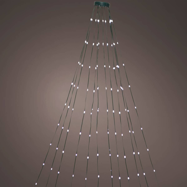 Электрогирлянда Мантия 2,1 м 252 MicroLED IP44 изменение цвета пульт ДУ 12 нитей 220 В 496229 Kmg