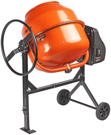 Бетоносмеситель PATRIOT BM 208C, 800 Вт, 200 кг готовой смеси, венец - чугун