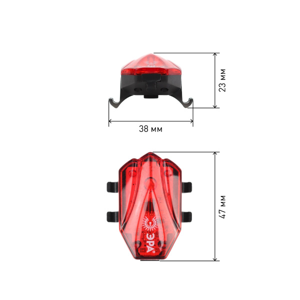 Фонарь VA-801  ЭРА Фонарь ЭРА Вело  2 в 1 Основной CREE XPG + подсветка SMD,  mocro USB, 800mA/ч., б
