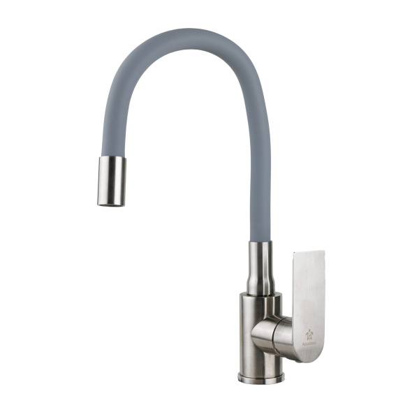Смеситель д/к Aquadeus M12 Satin с силиконовым гусаком Смеситель д/к Aquadeus M12 Satin с силиконовым гусаком