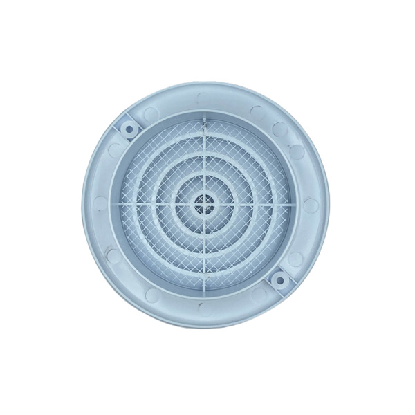 Решетка-диффузор Космовент круглая, с фланцем, неразъемная 130/100ДФ (Люкс)