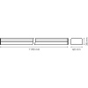 Св-к Gauss LED матовый IP40 1190x60x36мм 36W 3600Лм 4000K Shop Lighting черный 883625236