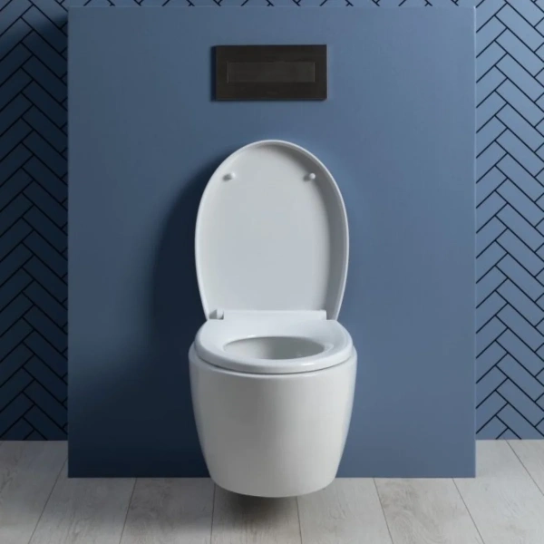 Унитаз AQUANET ZVEZDA-1  с сиденьем Soft Close -SLIMSEAT подвесной, с Rimless Tornado (303977)
