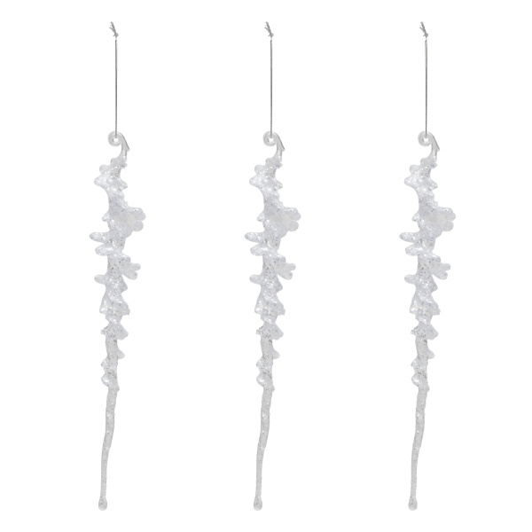 Набор елочных украшений Feeric Сосульки 25 см 3 шт 198859