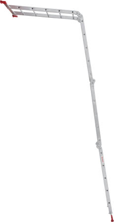 Четырехсекционная лестница-трансформер, стремянка, алюминиевая, шарнирная 4х5, нагрузка до 150 кг