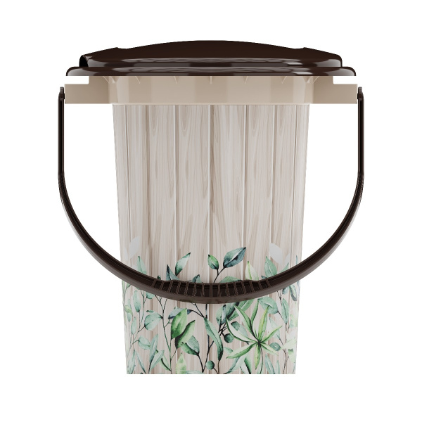 Ведро-туалет 17,0л., Летний день, со съемным сиденьем М2328