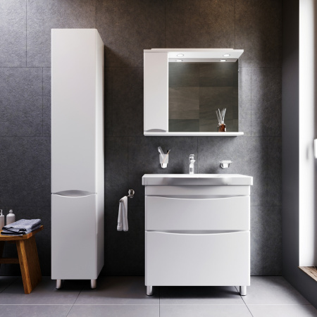 Тумба под умывальник АМ.РМ Like 80 см ,напольный белый, M80FSX0802WG