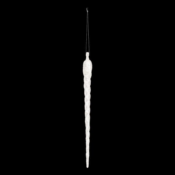 Украшение подвесное Сосулька Feeric 2х28,5 см пластик 192302