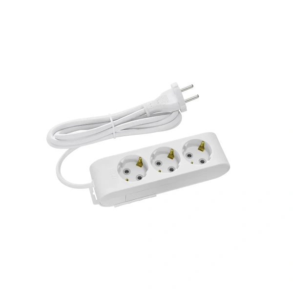 Удлинитель тройной белый c/з 210.005.301 (5М) (3*1)
