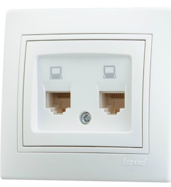 Розетка MIRA 701 0202 141 комп сдв бел.вст. с/у
