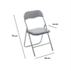 Стул складной 5Five 44х48,5х79 см серый 140294E
