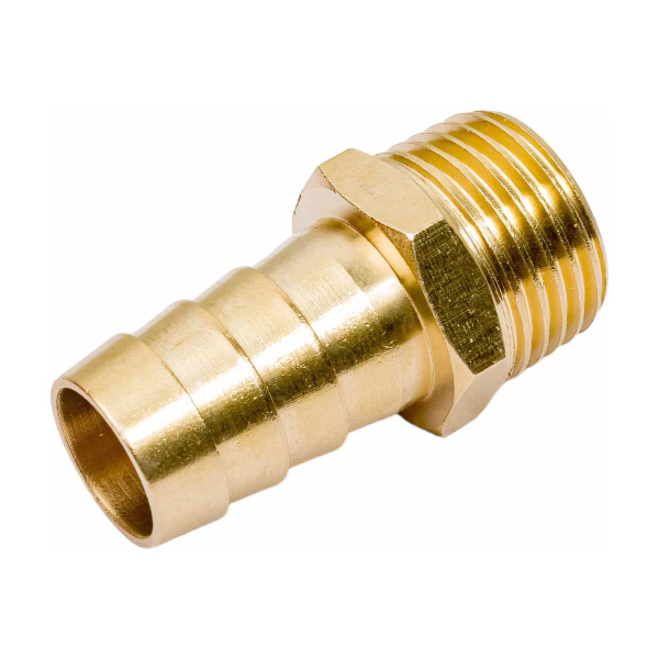 Соединение нар. резьба 1/2" х елочка 16 мм (латунь) ECO