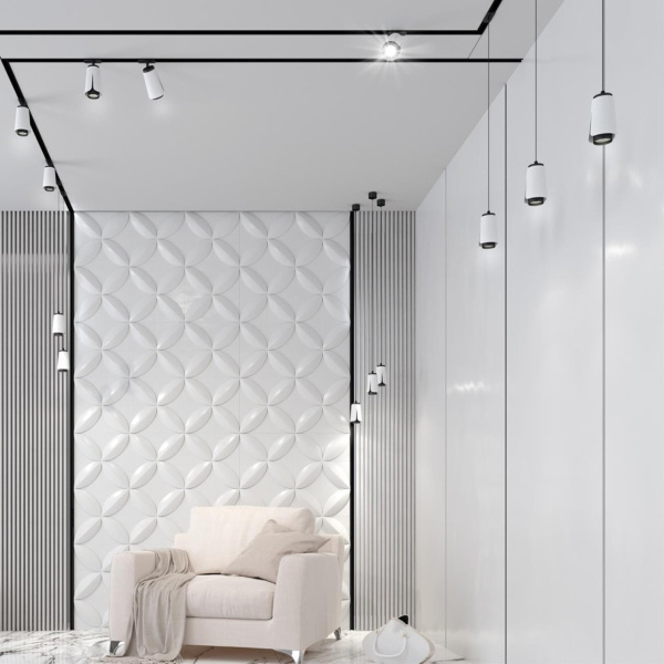 Светильник  OVER NT22 белый накладной, провод 2м IP20 GU10 9W 220V TULIP 370827