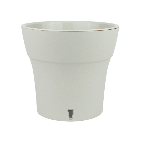 Горшок пластиковый с вкладкой, ДАЛИ СОФТ 1,2 л, цвет Серый