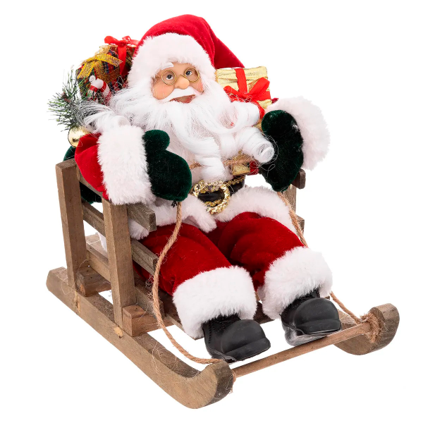 Фигурка декоративная Feeric Санта на санях 26х26х15 см 128445F2