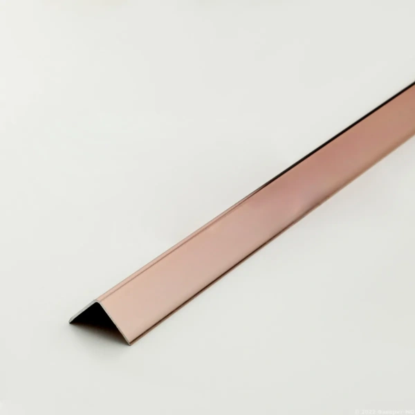 Профиль Г образный розовое золото 20*20мм