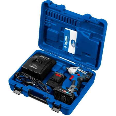 Гайковерт бесщеточный ЗУБР Профессионал Т7, 20 В, 280 Н·м, 2 АКБ (2 А·ч), кейс (GB-250-22)