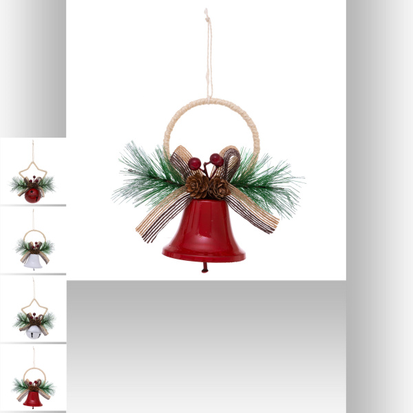 Украшение подвесное Feeric Колокольчик 4 вида в ассортименте 166005B