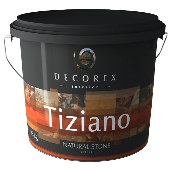 Декоративная штукатурка Decorex TIZIANO NEW, 15 кг, база silver