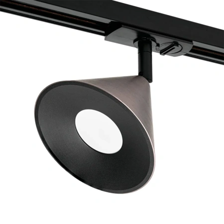 Светильник трековый WOLTA WTL-GU10/08CH под лампу GU10 Черный / Серый BELLO