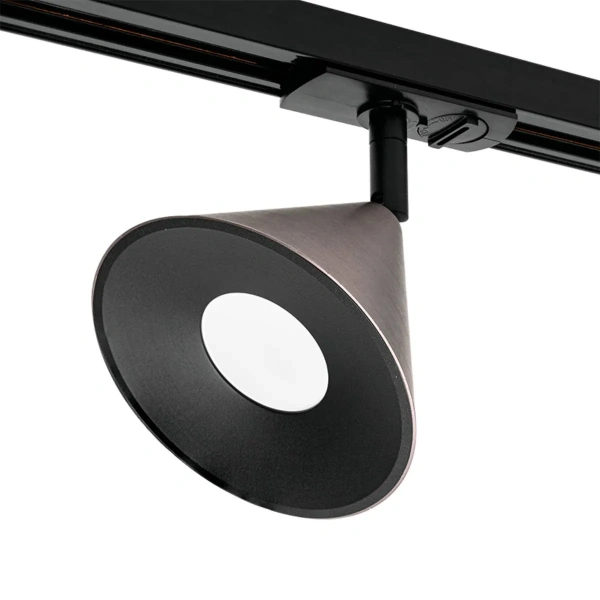 Светильник трековый WOLTA WTL-GU10/08CH под лампу GU10 Черный / Серый BELLO