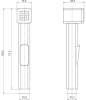 Гигиеническая лейка, черная матовая, Axes, IDDIS, AXE1F1Bi20