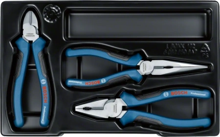 Набор плоскогубцев BOSCH 1600A016BG (комбинированные, длинногубцы, бокорезы)