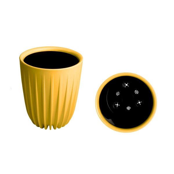 Горшок пластиковый с вкладкой, Сигма медовый СИ 30-34