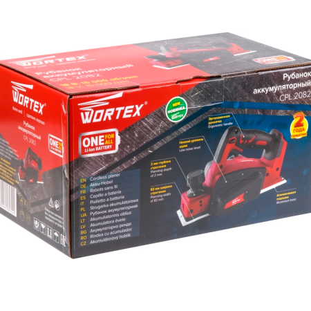 Рубанок аккум. WORTEX CPL 2082 в кор.