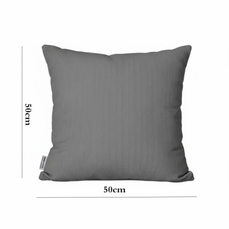 Наволочка на декоративную подушку DH 50х50 см серая CL04-02P