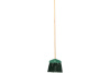 Метла полипропиленовая, 345х200х1420 мм, веерная распушенная, деревянный черенок, Россия// Сибртех