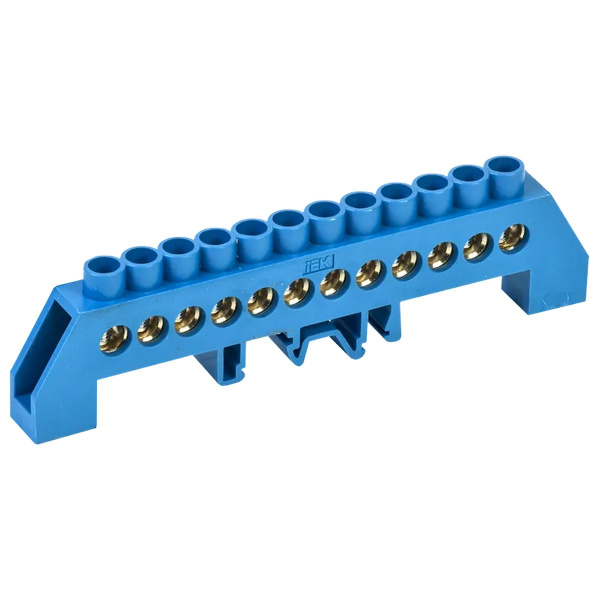 Шина N "ноль" в комб DIN-изол "Стойка" ШНИ-8х12-12-КС-С   YNN10-812-12DP-K07