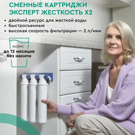 Комплект фильтроэлементов сменных "БАРЬЕР ЭКСПЕРТ Жесткость х2" Р263Р01
