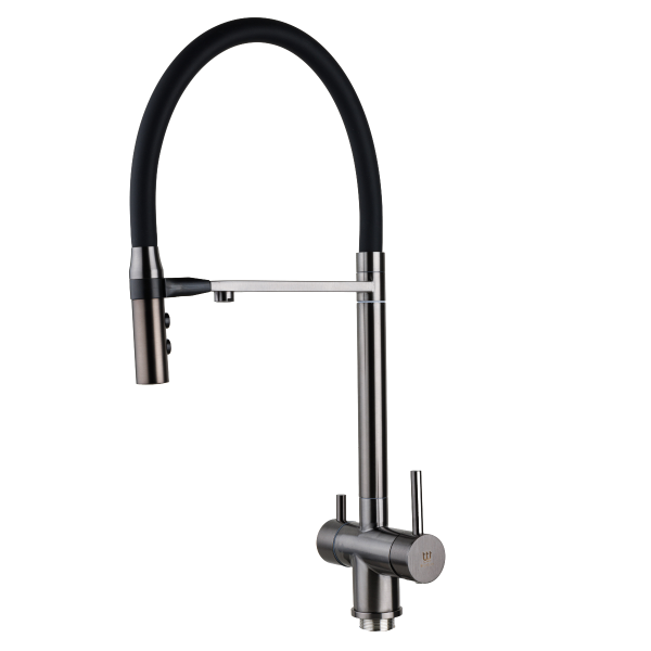 Смеситель д/к Нептун 074 Graphite Black