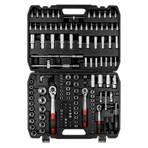 Набор головок и бит 172пр. 1/4",3/8",1/2" PRO STARTUL STUTTGART (PRO-172S)