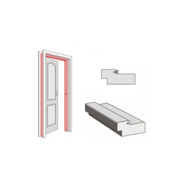 Дверная коробка МДФ Упл. Белый (710)