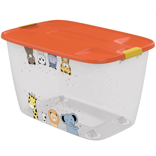 Ящик для игрушек АльтПласт 56 л 60х40х36 см на колесах АП 426