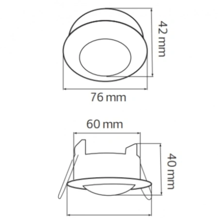 Датчик движения MUSTANG-1 088-002-0001 MAX. 1000W WHITE 110-240V SENSOR