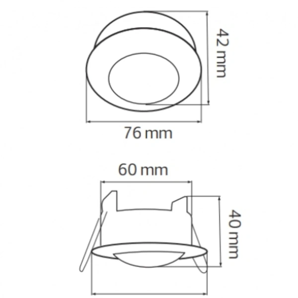 Датчик движения MUSTANG-1 088-002-0001 MAX. 1000W WHITE 110-240V SENSOR